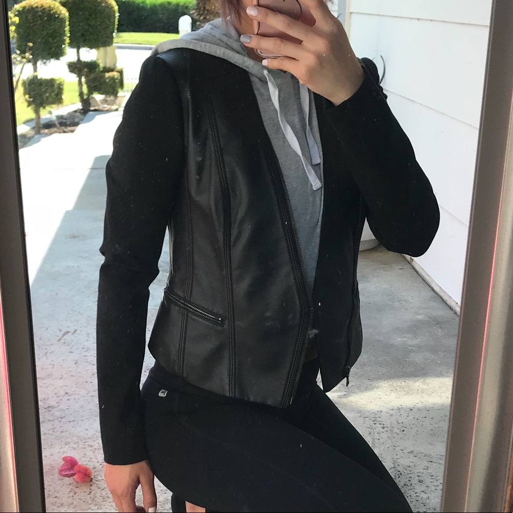 BCBG Maxazria leather jacket
